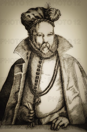 Tycho Brahe, 1546 – 1601, Danish astronomer and writer