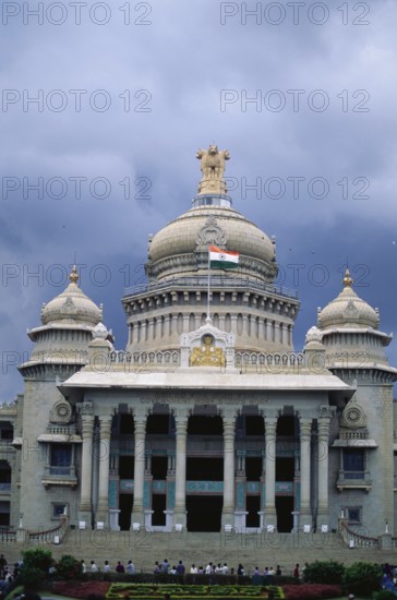 Vidhana Soudha built in 1956, Bangalore, Karnataka, India, Asia