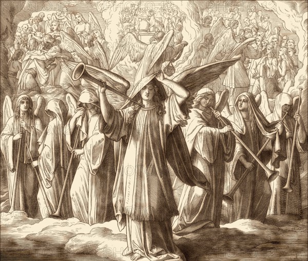 Seven Seals Of God, Book of Revelation, New Testament, by Julius Schnorr von Carolsfeld, 1860