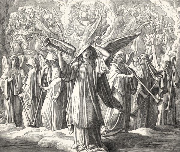 Seven Seals Of God, Book of Revelation, New Testament, by Julius Schnorr von Carolsfeld, 1860