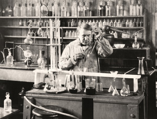 Edison‘s experimental development facility, Thomas Alva Edison, digitally edited according to a