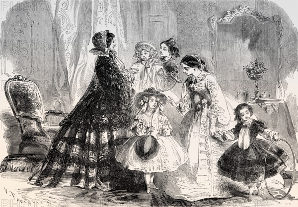 Parisian fashion, 1857