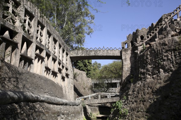 Rock garden initiated by Nek Chand around 1957at Chandigarh Union Territory, India, Asia