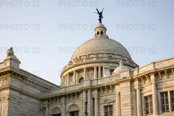 Victoria memorial impressive reminder of British Raj built between 1906 and 1921, Calcutta now