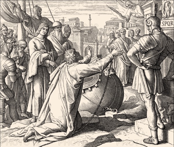 Paul Arrives in Rome, New Testament, by Julius Schnorr von Carolsfeld, 1860