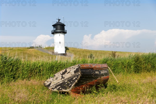 Lighthouse, the Fat Berta, Altenbruch, Cuxhaven, Lower Saxony, Germany, Europe