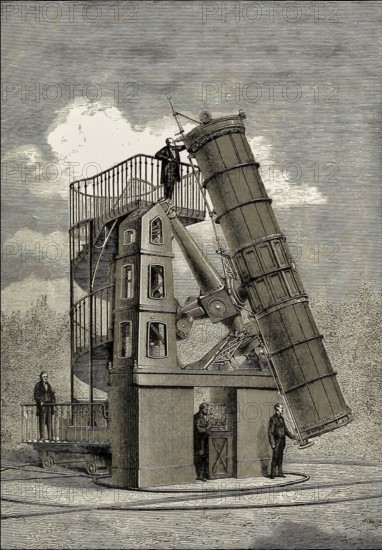 The great reflecting telescope, Paris observatory, 1885