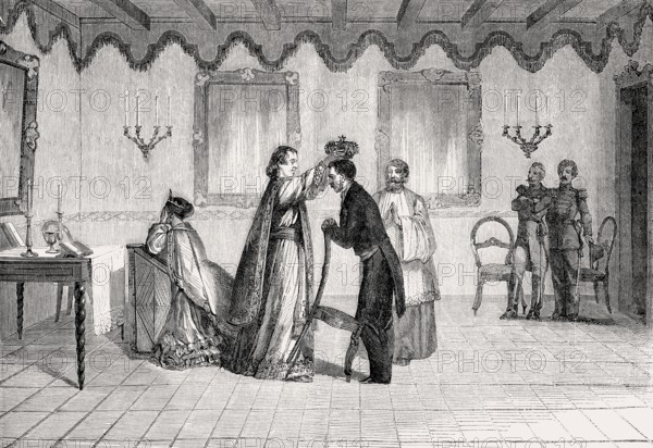 Coronation of Radama II, 1829 – 1863, by Queen Ranavalona I, Kingdom of Madagascar, 1861