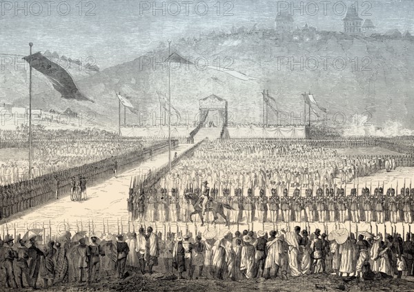 Coronation of King Radama II, 1829 – 1863, Kingdom of Madagascar