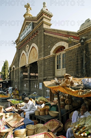 Mandai Jyotiba Phule Market in 1900, Pune, Maharashtra, India, Asia
