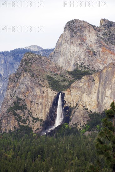 Bridal Veil falls, World Heritage Site 1984, Yosemite National park, California, USA United States