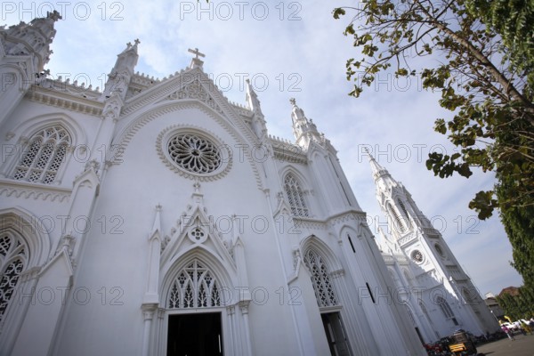 Basilica of Our Lady of Dolours with three tower front tower 146 ft high and rear Bible tower 260