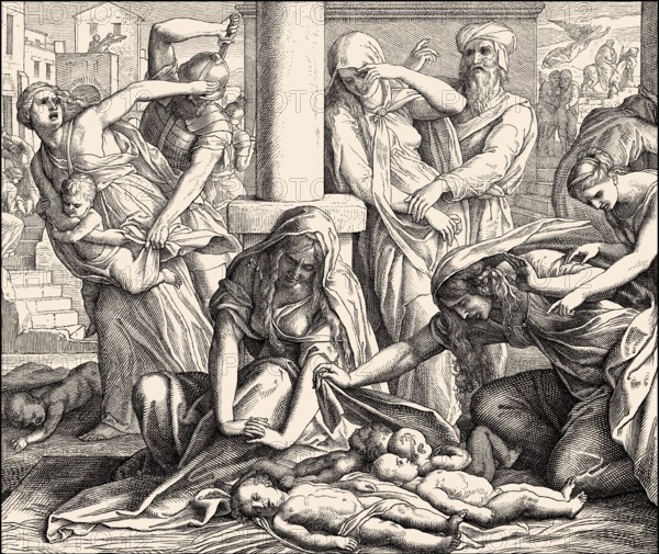 Massacre of the Innocents, New Testament, by Julius Schnorr von Carolsfeld, 1860