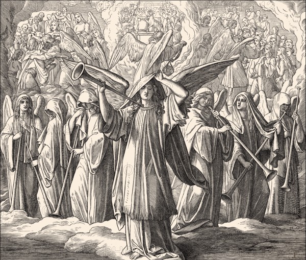 Seven Seals Of God, Book of Revelation, New Testament, by Julius Schnorr von Carolsfeld, 1860