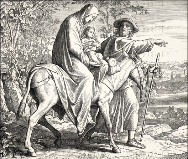 Flight to Egypt, by Julius Schnorr von Carolsfeld