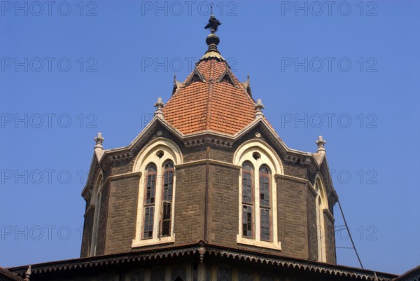Top of Mahatma Jyotiba Phule market for fruits and vegetables constructed in 1900 in Gothic style