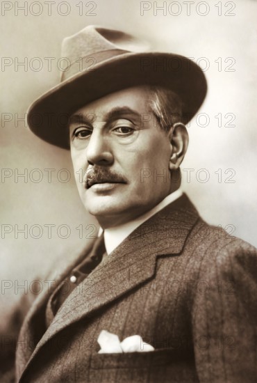 Giacomo Puccini, 1858 –1924, Italian composer, digitally edited according to a photograph