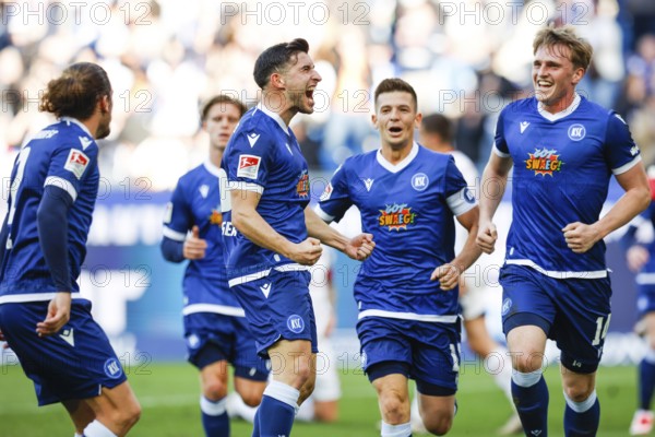 Germany: Soccer 2nd Bundesliga, Matchday 19 - Karlsruher SC vs. Fortuna Düsseldorf - BBBank