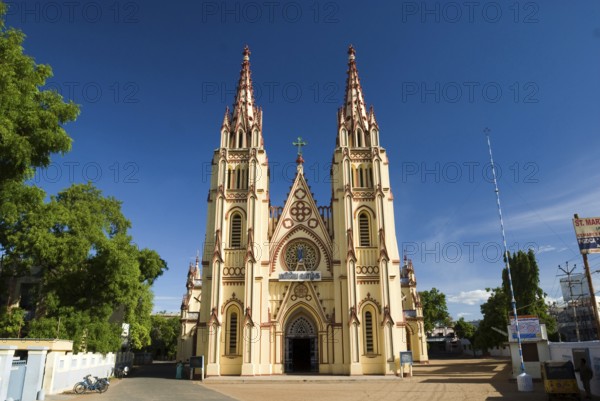 Saint Mary cathedral constructed in 1916, Madurai, Tamil Nadu, India, Asia
