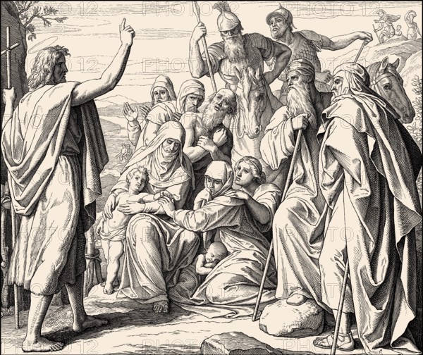 St John the Baptist in the Desert, New Testament, by Julius Schnorr von Carolsfeld, 1860