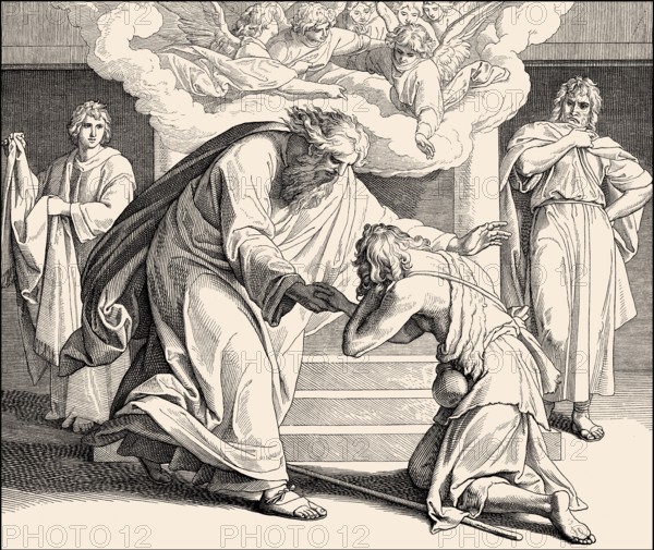 Parable of the Prodigal Son, New Testament, by Julius Schnorr von Carolsfeld, 1860