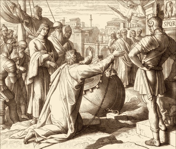 Paul Arrives in Rome, New Testament, by Julius Schnorr von Carolsfeld, 1860
