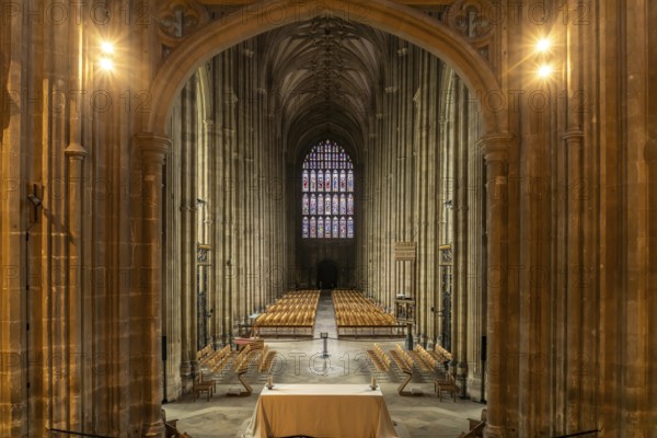 Nave of Canterbury Cathedral, England, Great Britain