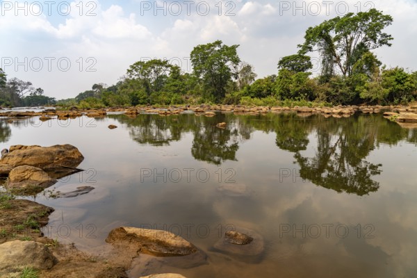 By the river Tad Lo, Bolaven Plateau, Laos, Asia