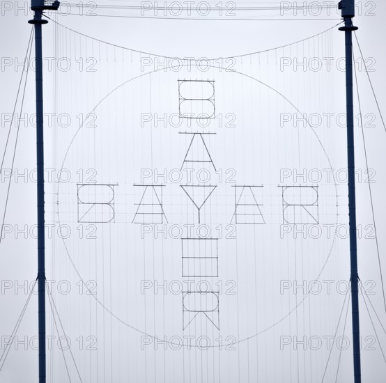 Bayer Cross, the world's largest illuminated sign with 1, 710 LED lights per day, Bayer AG,