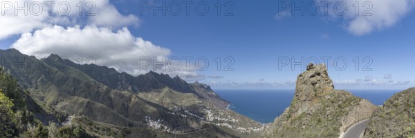 Atlantic coast near Taganana, Tagana valley, Barranco de la Iglesia, Anaga mountains, Las Montanas