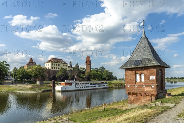 Tangermünde Castle on the Tangier and Elbe rivers in Tangermünde, Saxony-Anhalt, Germany, Europe