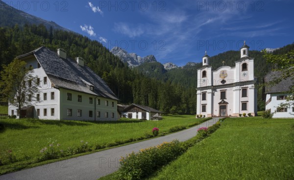Maria Kirchental pilgrimage church, Loferer Steinberge, Sankt Martin bei Lofer, Pinzgau, Salzburg