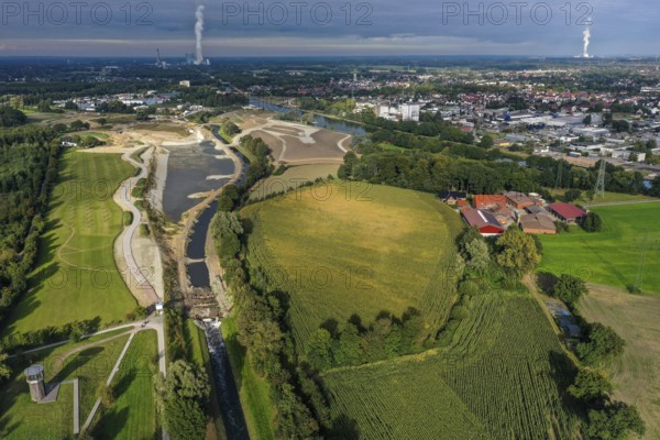 Recklinghausen, Castrop-Rauxel, North Rhine-Westphalia, Germany - EMSCHERLAND construction project,