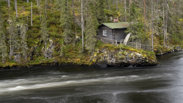 River course in Oulanka National Park, Finland, Europe