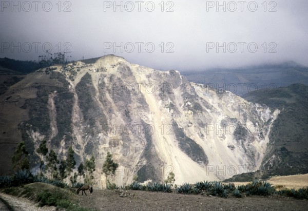 Sulphur mine, Ecuador, South America, 1962, South America