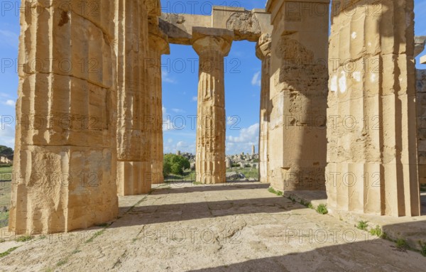 Temple of Hera or Temple E, Selinunte Archaeological Park, Selinunte, Trapani district, Sicily,