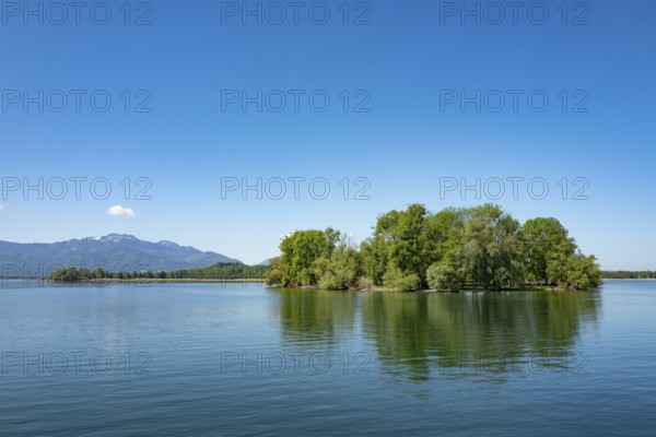 Herb island in Lake Chiemsee, Bavaria, Germany, Europe