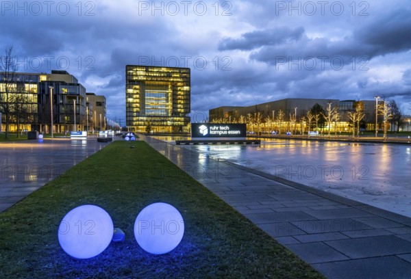 The Ruhr Tech Campus Essen, formerly the Thyssenkrupp Campus, headquarters of Thyssenkrupp,