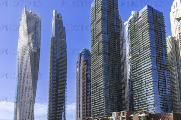 Dubai Marina, A Scenic Waterfront Skyline of Modern Luxury and High-Rise Architecture.
