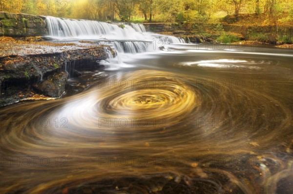 Chrysopras weir waterfall on the Schwarza river in the Schwarzatal nature reserve between Bad