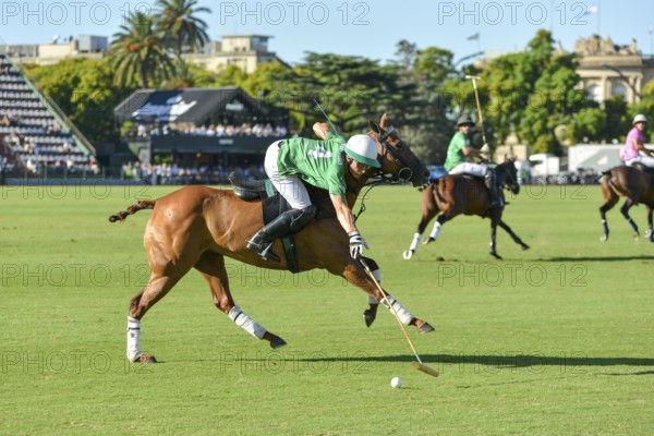 Bartolome Castagnola from team La Natividad playing against Indios Chapaleufú at the 131st