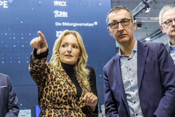 Education Minister Cem Özdemir visits Europe's largest education trade fair Didacta in Stuttgart.