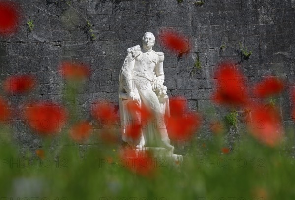 Statue of La Ronciere in front of the citadel of Verdun, Grand Est region, France, Europe
