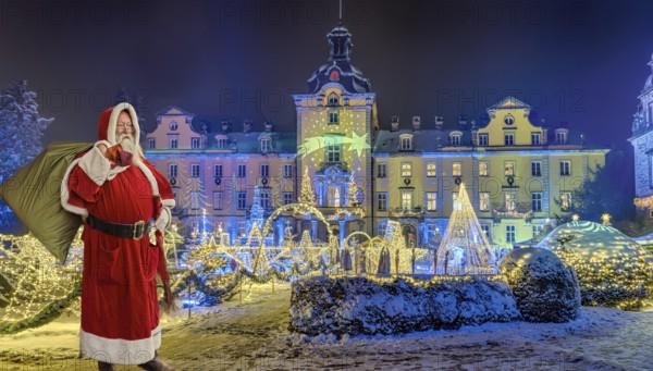 Christmas Magic Castle Snow with Father Christmas Bückeburg Germany