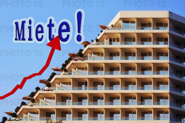 Symbolic image, rent, rent increase, rent rising, housing shortage, housing shortage, housing