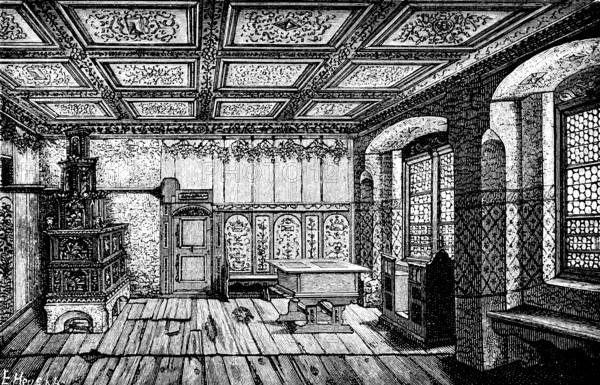 Luther Room in the Luther House, former monastery in Wittenberg, a gift from the Elector to Luther,