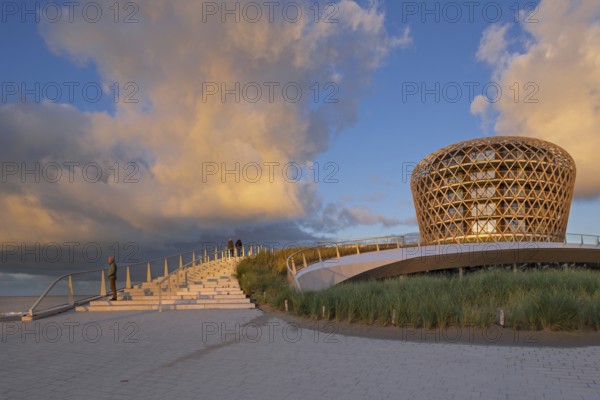 SILT venue housing casino, hotel and restaurant on promenade in seaside resort Middelkerke along