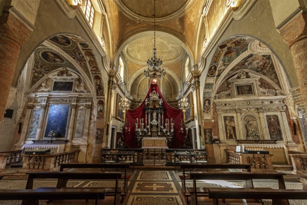 Church, Parish Church of Santa Maria del Sasso, interior view, Morcote, Lake Lugano, Lago di