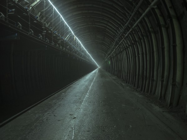 Tunnel section in construction lot H41 in the Sill Gorge, Brenner Base Tunnel, Tyrol, Austria,