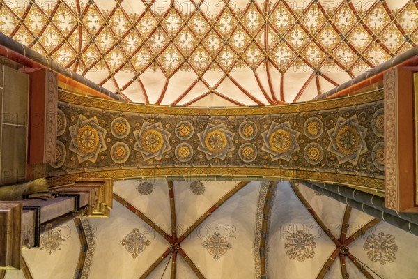 Ceiling in the interior of Bremen's St Peter's Cathedral, Free Hanseatic City of Bremen, Germany,